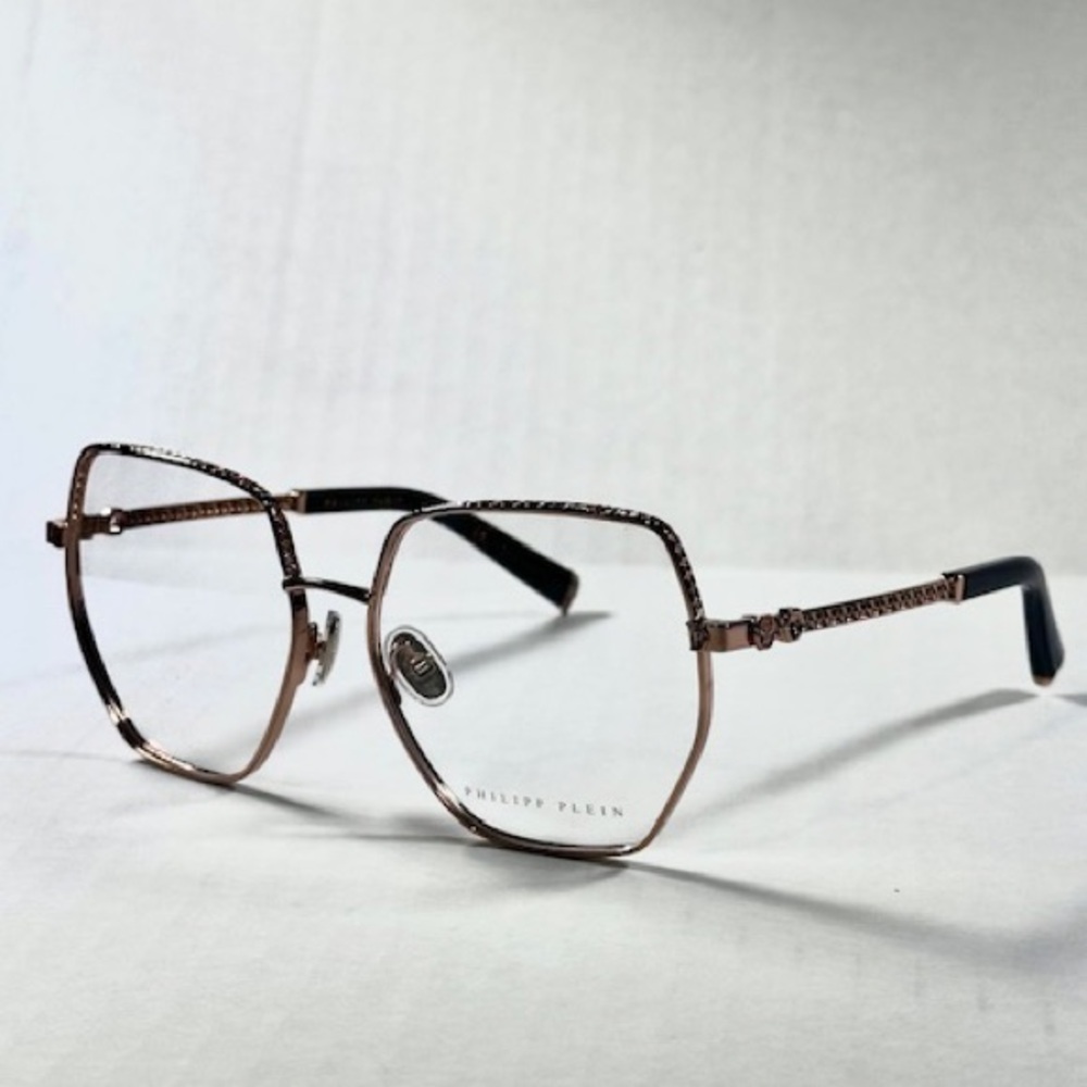 Philipp PleinVPP054S 08FC Rose Gold Glasses New Authentic